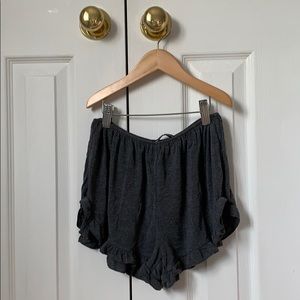 Brandy Melville grey flowy shorts